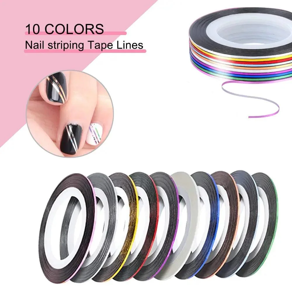 34 piece brush, rhinestone, gold and silver thread set with diverse styles suitable for home/nail salon use