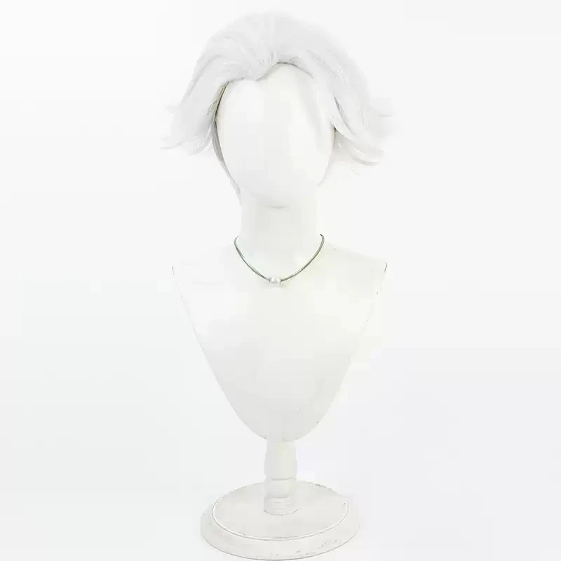 Perruque de Cosplay synthétique courte blanche résistante à la chaleur, Anime To be Hero X, accessoires de jeu de rôle de carnaval pour femmes et hommes