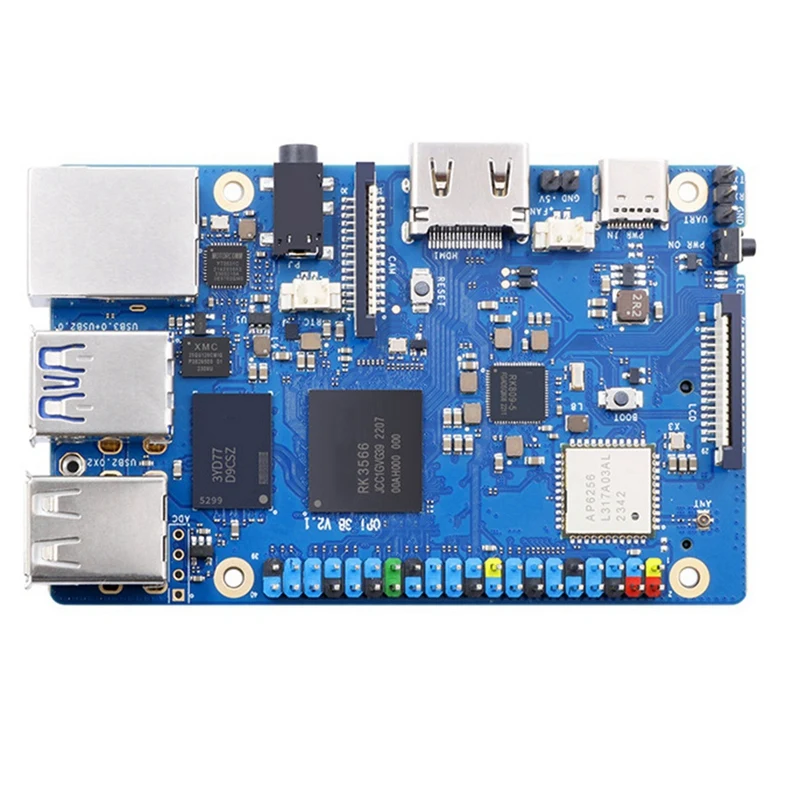 Development Board Module for Orange Pi 3B Development Board Orange Pi 3B Quad Core RK3566 Support EMMC Module,RAM 4GB