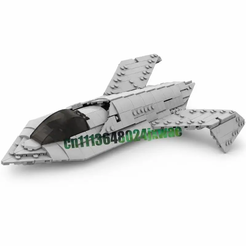 590PCS Boeing Bird Of Prey Fighter Jet MOC Building Blocks Custom Assembly DIY Creative Model Puzzle Toy Collection Popular Gift