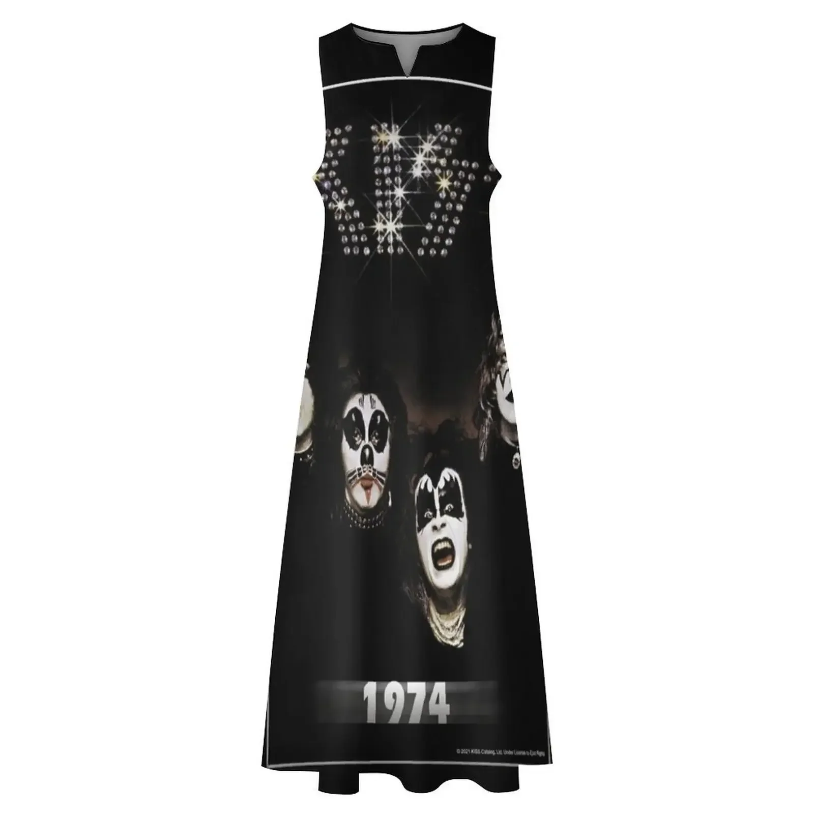 قبلة؟ الفرقة - ألبوم 1974 - فستان طويل للسنة فساتين أزياء نسائية تنورة نسائية فستان نسائي #3