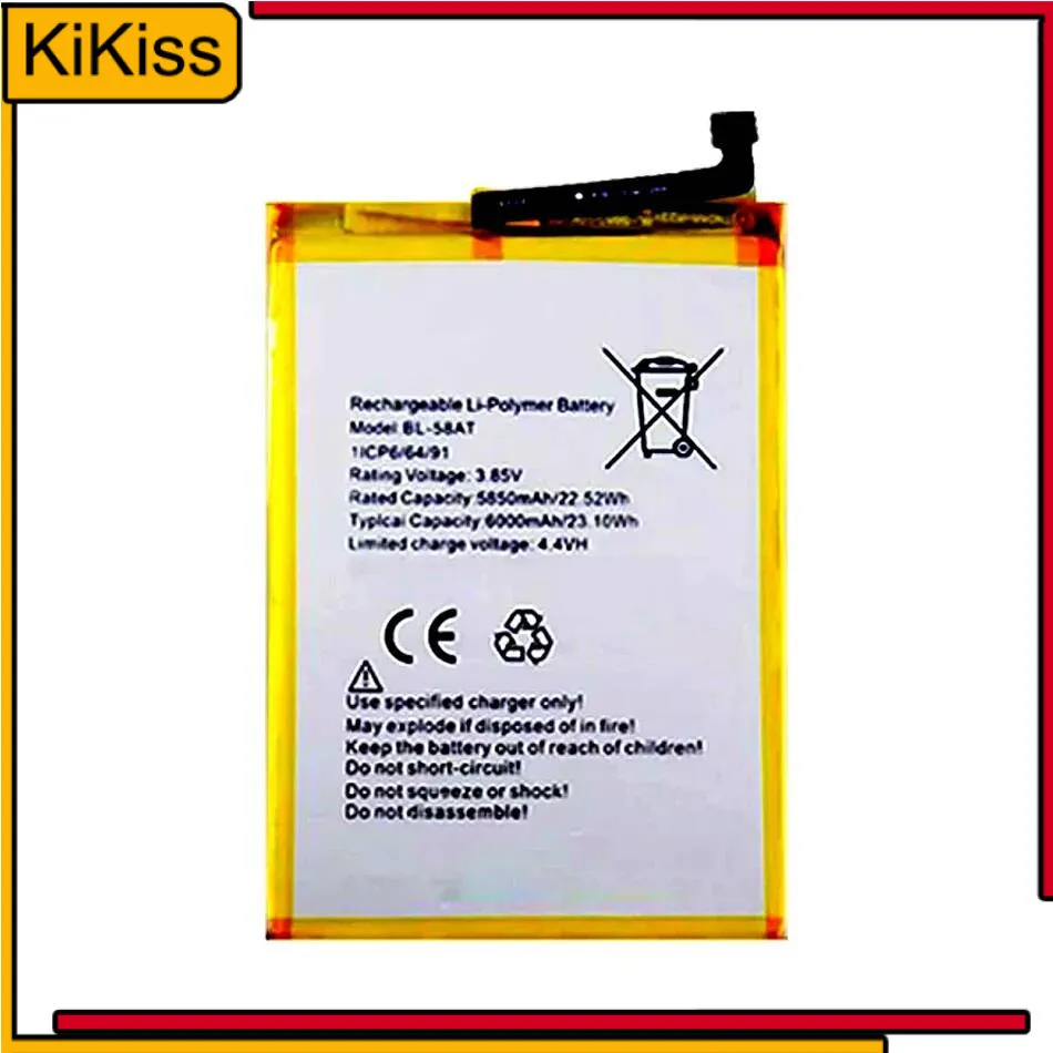 

6000Mah BL-58AT Mobile Phone Battery Fast Charging For Tecno Lb8a