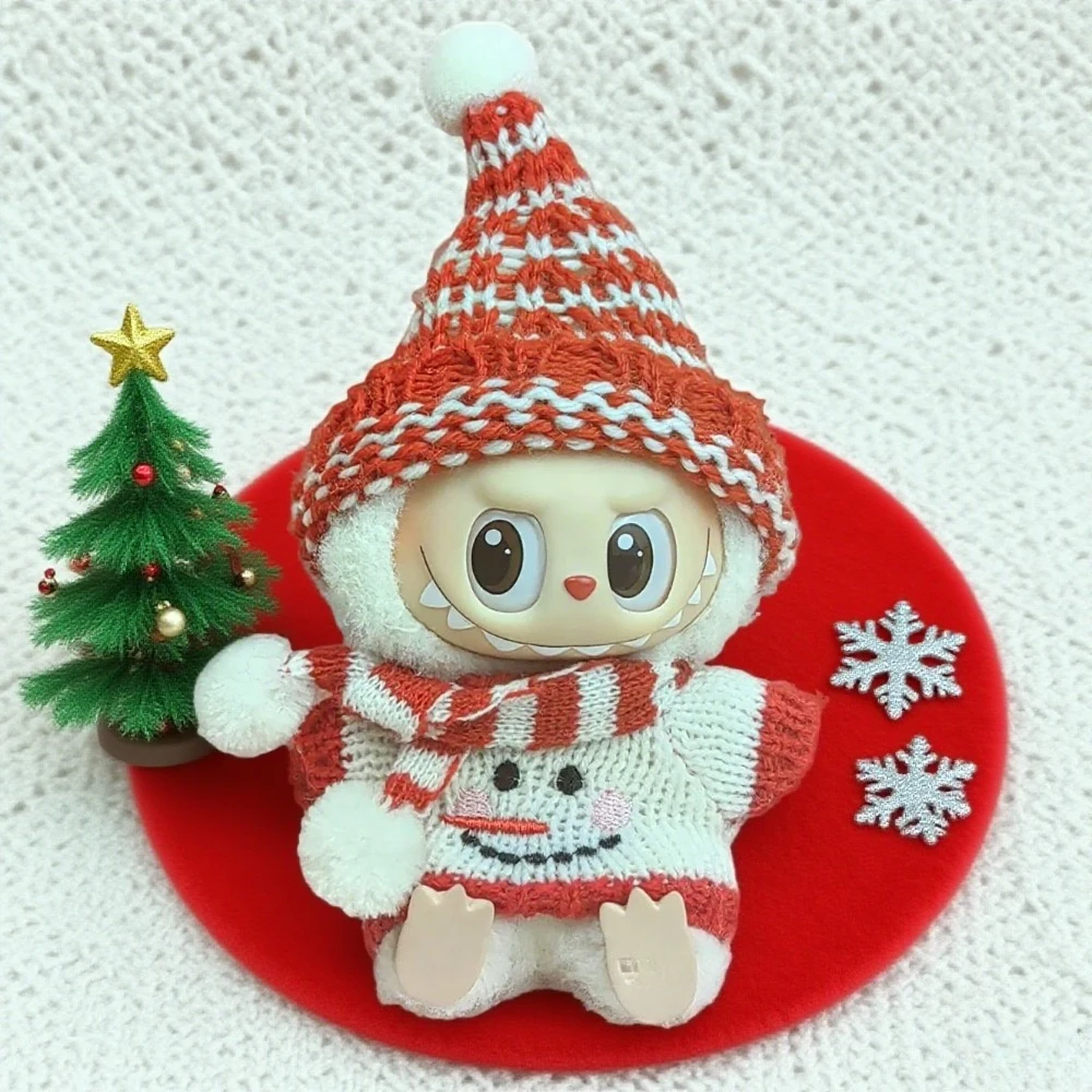 

Labubu Accessories Clothes Suitable for V1 V2 V3 Labubu Christmas Deer Set Labubu Red clothing Christmas Fashion Gift