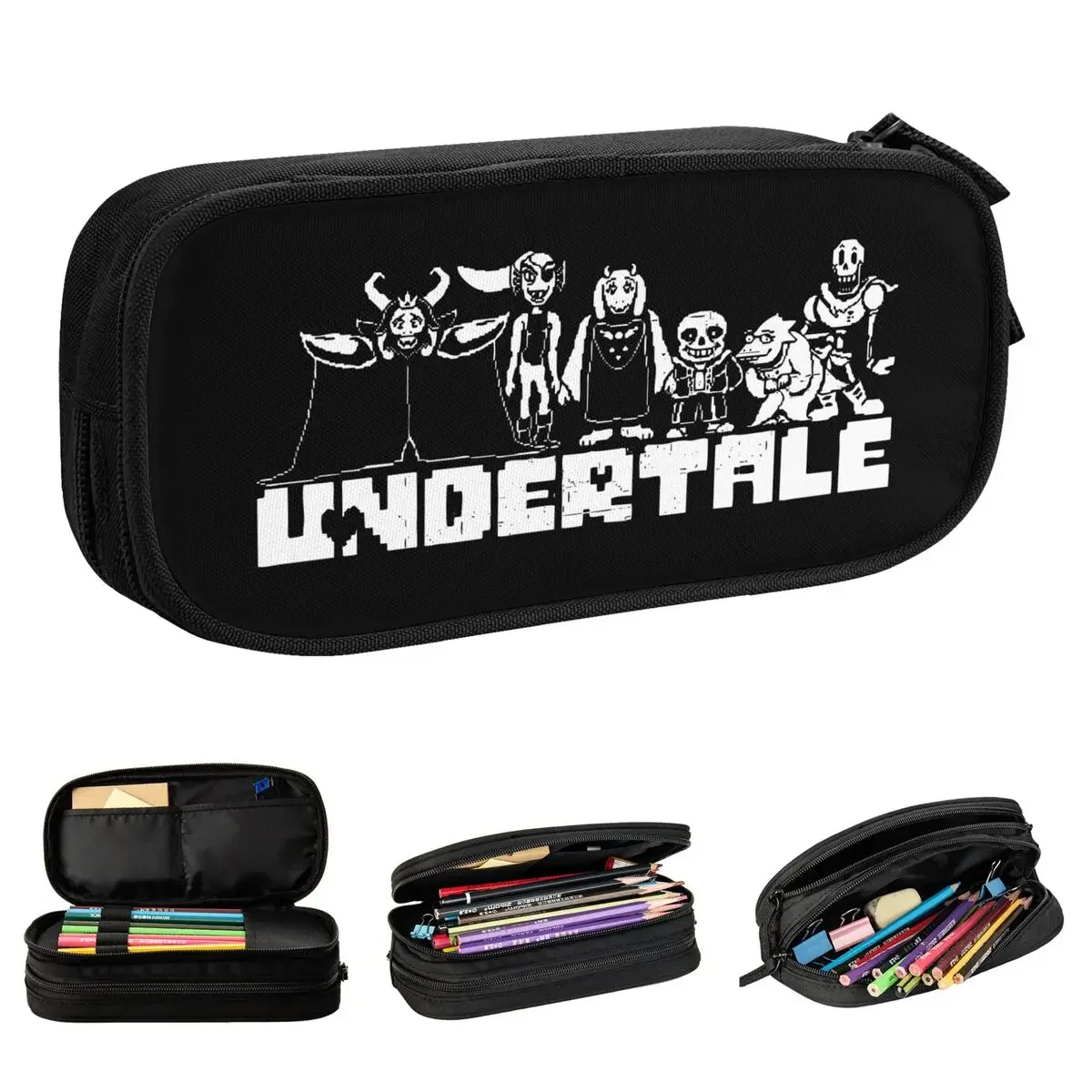 Undertale Pencil Cases Classic Pen Box Pencil Bags Kids Big Capacity Office Gifts Pencilcases