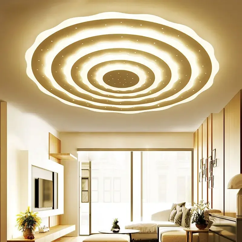 Modern Ceiling Chandelier Lights for Living Room Nordic Bedroom Dining Room LED Ceiling Lamps Round Minimalist Design Chandelier