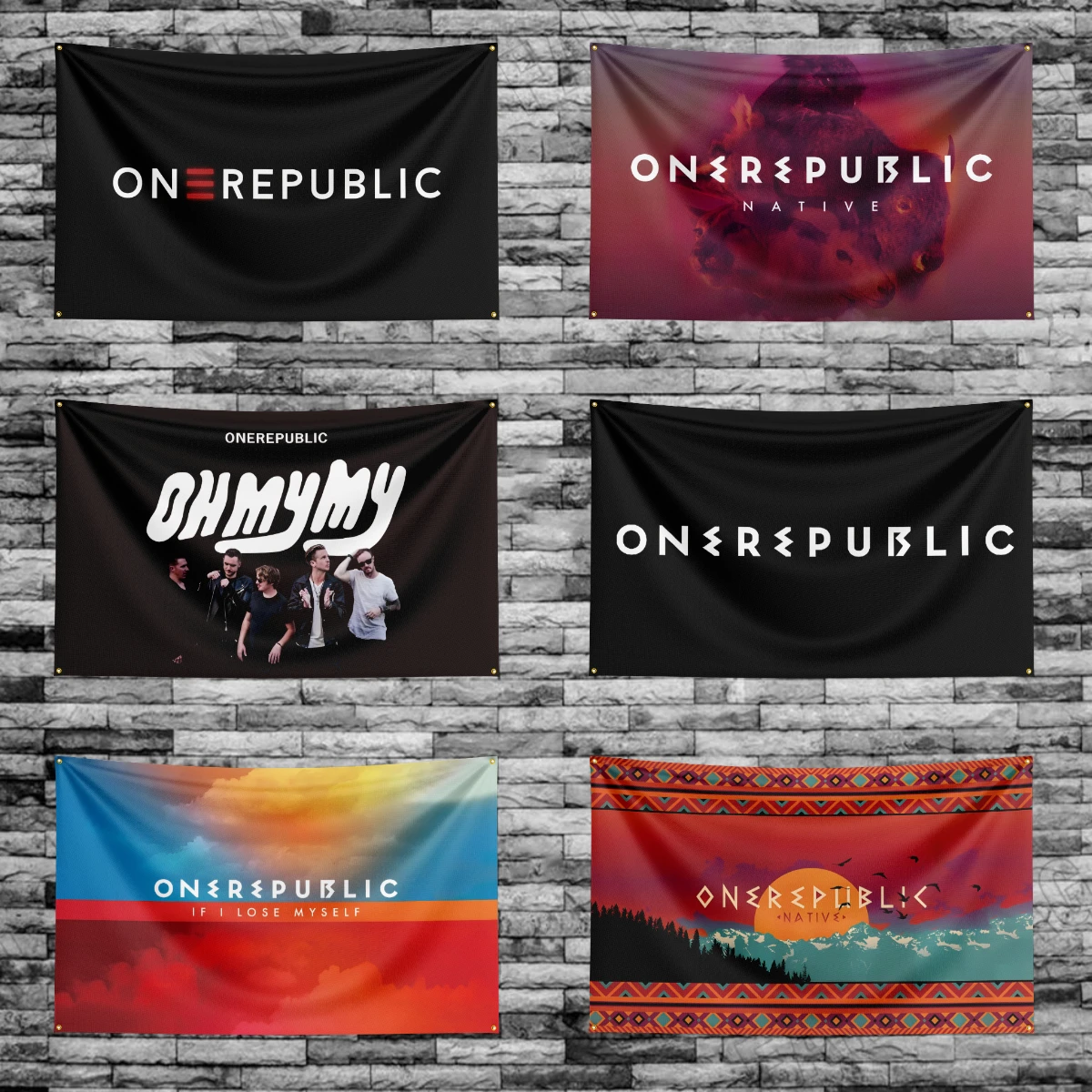 3x5 Ft O-OneRepublics Rock Band Flag Polyester Digital Printing Banner for Bedroom Wall Art Out Door Tapestry Decoration