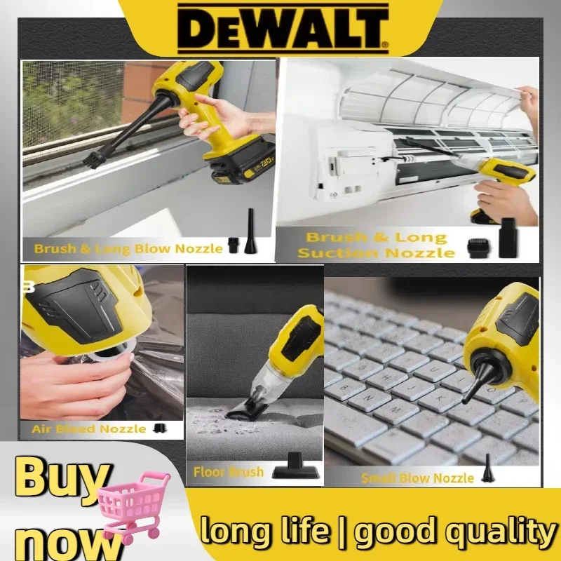 DEWALT Handheld Car Vacuum Cleaner 10Kpa Cordless Dust Collect Machine Andair Blower Power Tool 18V 20V Battery - view 4