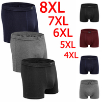 Mens Underwear 8XL Boxershorts Men 7XL Mens Boxers 6XL 95-220kg Comfortable Cotton Shorts 팬티 5XL Boxer Hombre Men Трусы Мужские