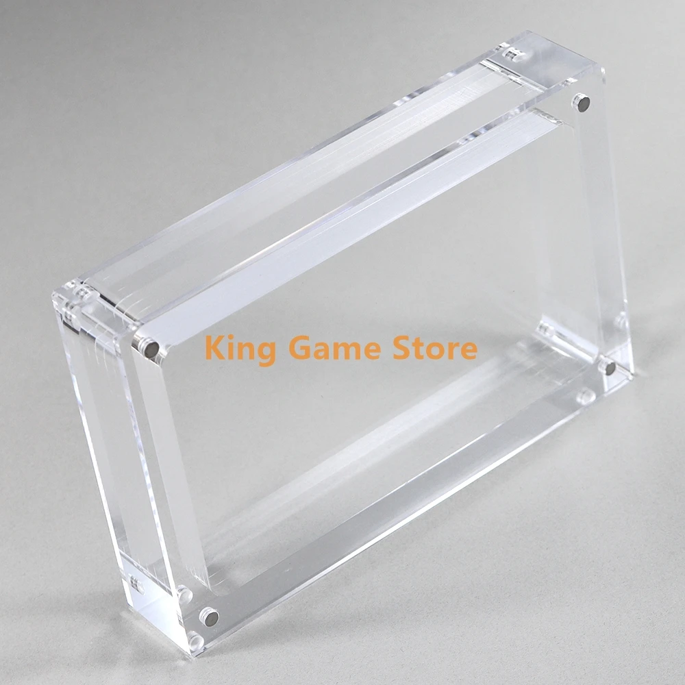 1pcs Transparent Storage Magnetic Acrylic box For Analogue Pocket AP Game Console Cover Shell Box Display Stand game Accessories