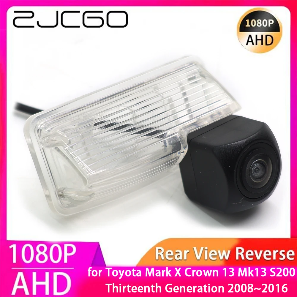 

ZJCGO AHD 1080P Parking Reverse Back up Rear View Camera for Toyota Mark X Crown 13 Mk13 S200 Thirteenth Generation 2008~2016