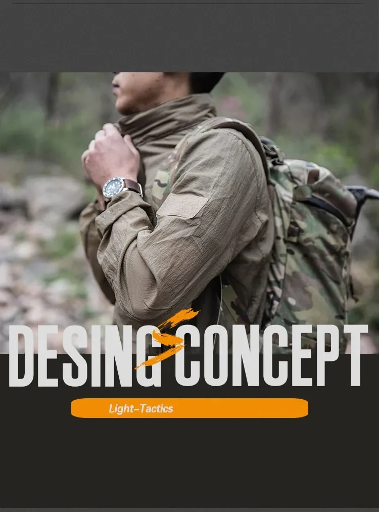 Lightweight Waterproof Tacticals Jacket Men's Summer Breathable Thin Hoody Raincoat Hunting Portable Windbreaker Skin Jackets 9 S3e38614addc444e7b8bed65687ca16d8d