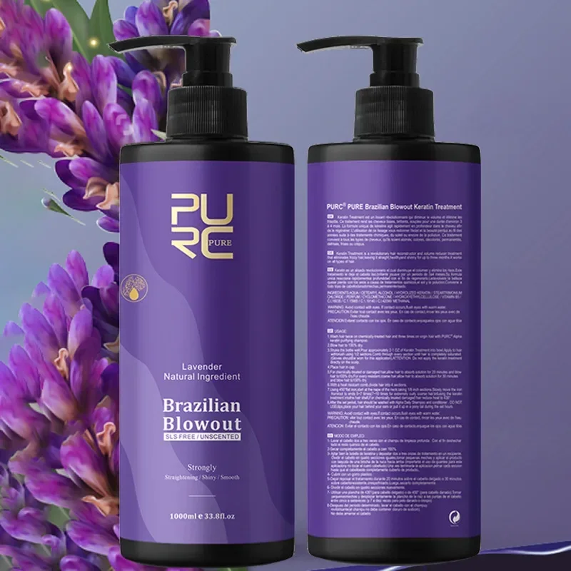 1000ml Hair Conditioner Hair Straightening Softener Dry Hair Irritated Keratin Repair Lavender Baking Oil Conditioner Fashion