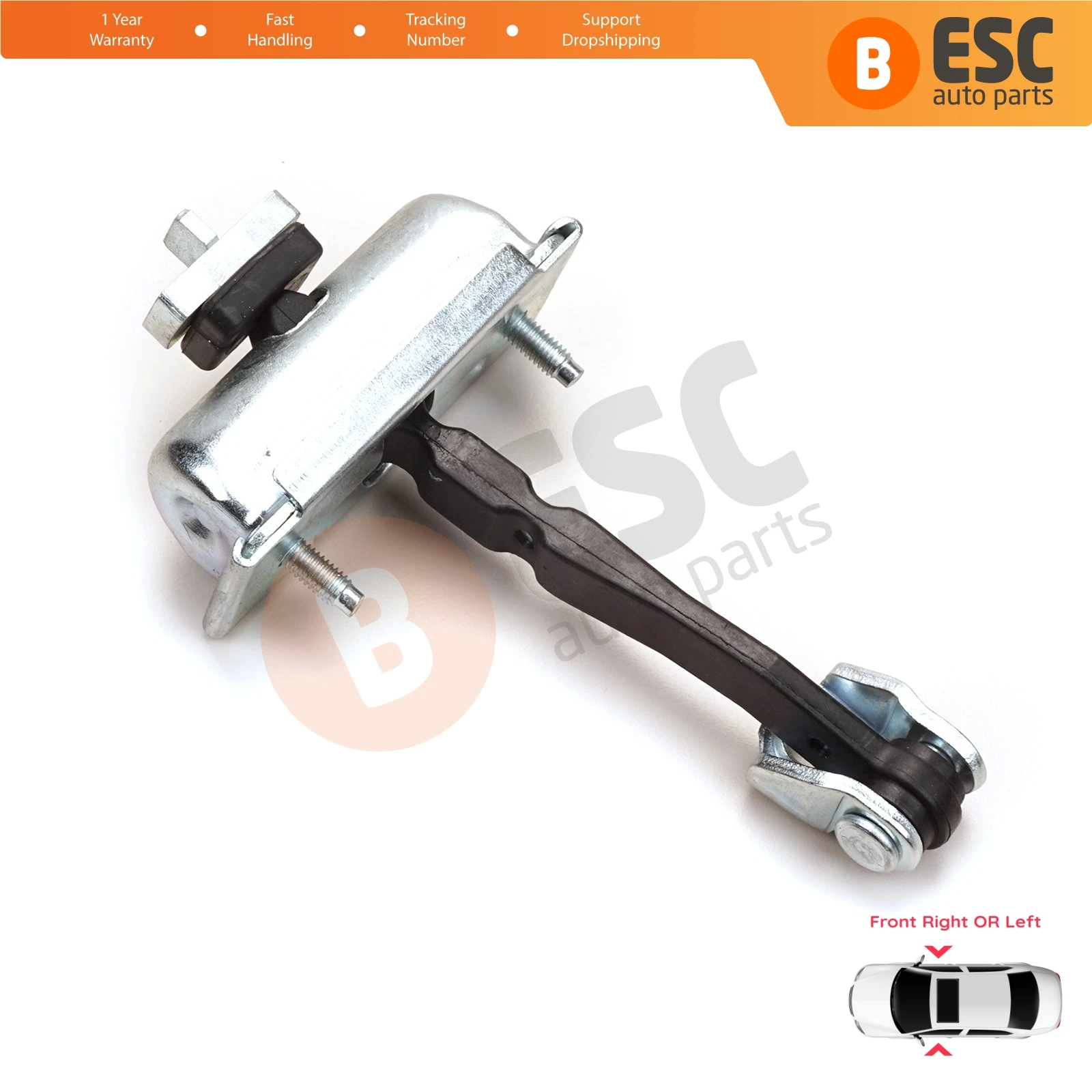 EDP723 Front Left OR Right Door Hinge Stop Check Strap Limiter 5160257 13180682 for Vauxhall Opel Corsa D 4/5-Door