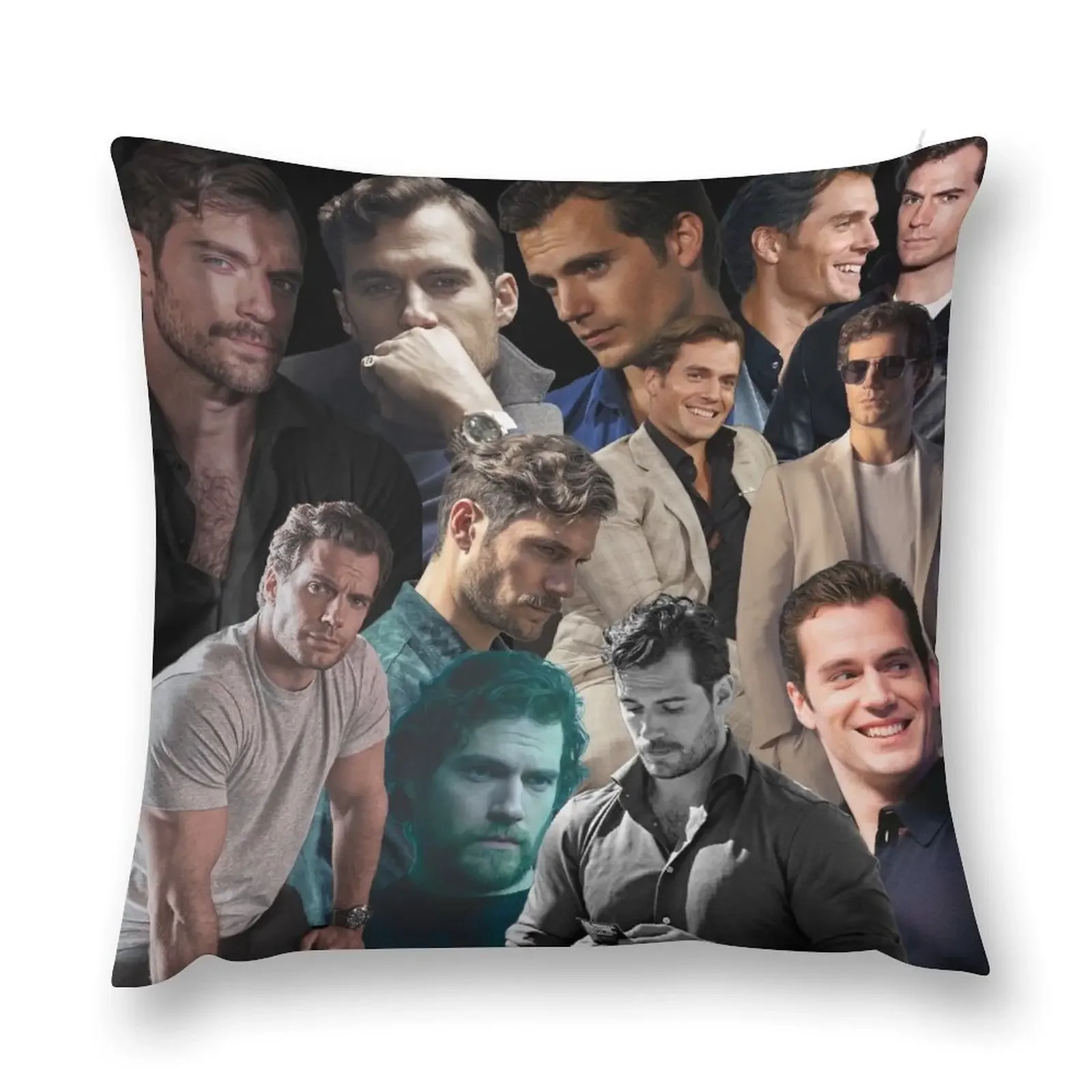 

henry cavill collage Throw Pillow Sofa Pillow Cover Pillowcase pillow