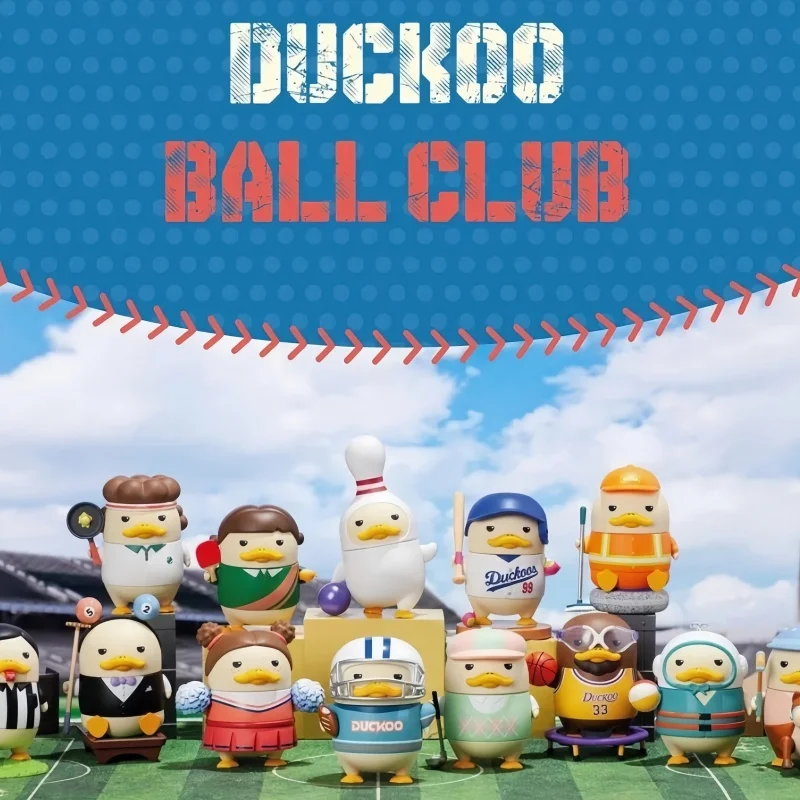 Anime Duckoo Ball Club Series Blind Box Action Figure Model Football Basketball Rugby Trendy Ornaments Birthday Gift