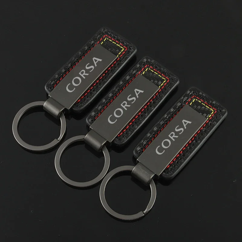 Alloy Keychain Holder Key Ring Gift for Opel Corsa Logo 2023 J H G D Auto KeyRing Pendant Keys Buckle Car Styling Decoration