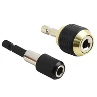 2pcs Hex Shank 50/60mm Keyless Drill Chuck Driver Quick Change Convertor Adapter Driver Adaptor Drill Bit Convertor Adapter Tool