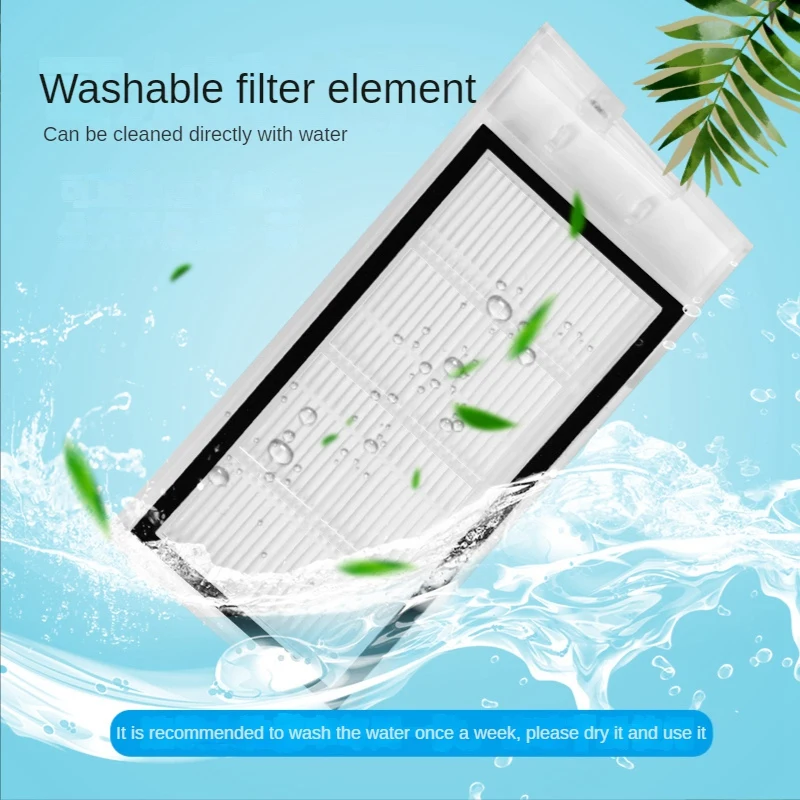 Brosse principale et latérale pour aspirateur robot Xiaomi Roidmi Eve Plus, filtre, vadrouille, gril, sac à poussière, accessoires