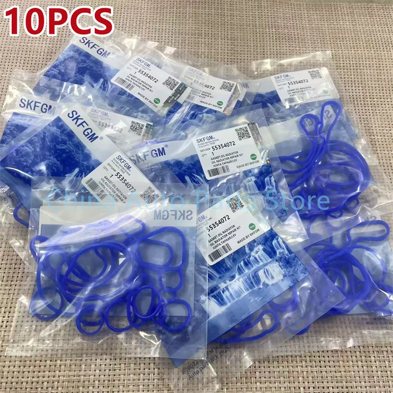 

10PCS Cooling System Oil Cooler Gasket Seals For Chevrolet Cruze 1.6L 1.8L Sonic Opel Signum Astra Zafira 55354072
