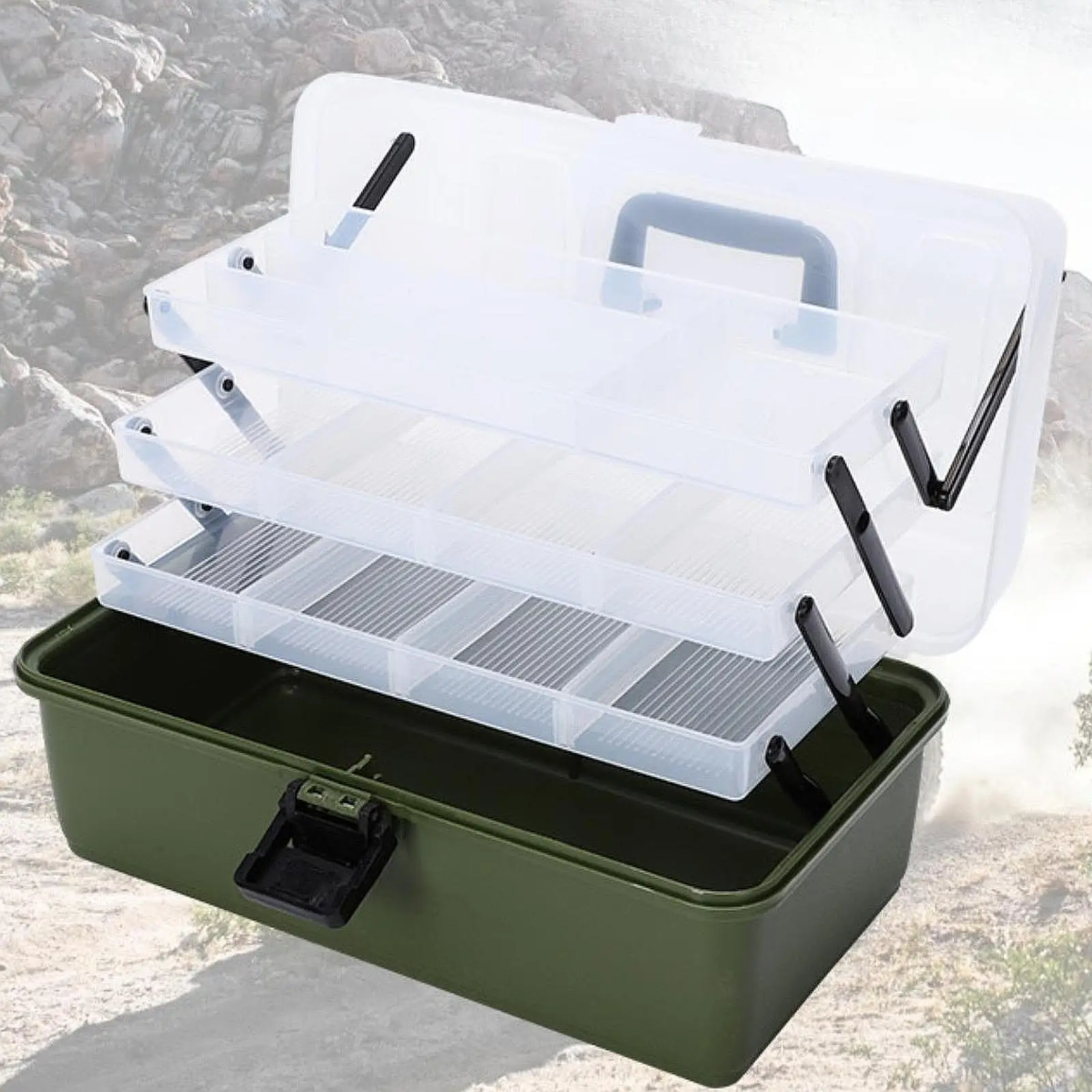 

Коробка для рыболовных снастей, контейнер, многослойные рыболовные принадлежности, большая емкость