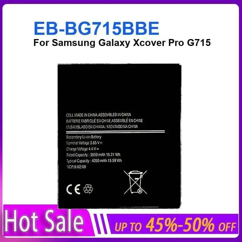 Mobile Phone Battery For Samsung Galaxy Xcover Pro G715 EB-BG715BBE 4050Mah High Performance 