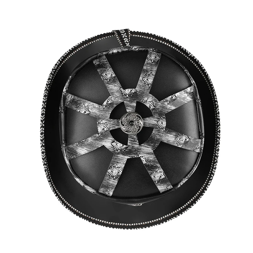 Mittelalterlicher Ritter Steampunk Hut Vintage Hexe Magie Wikinger Pirat Cosplay Gothic Herren Lederhut Halloween Anime Prop Kopfbedeckung