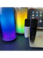 Bass Boost Portable Sound 6th Gen 360° Transparent Bluetooth Speaker: Music Rhythm Lights Full-Color Display