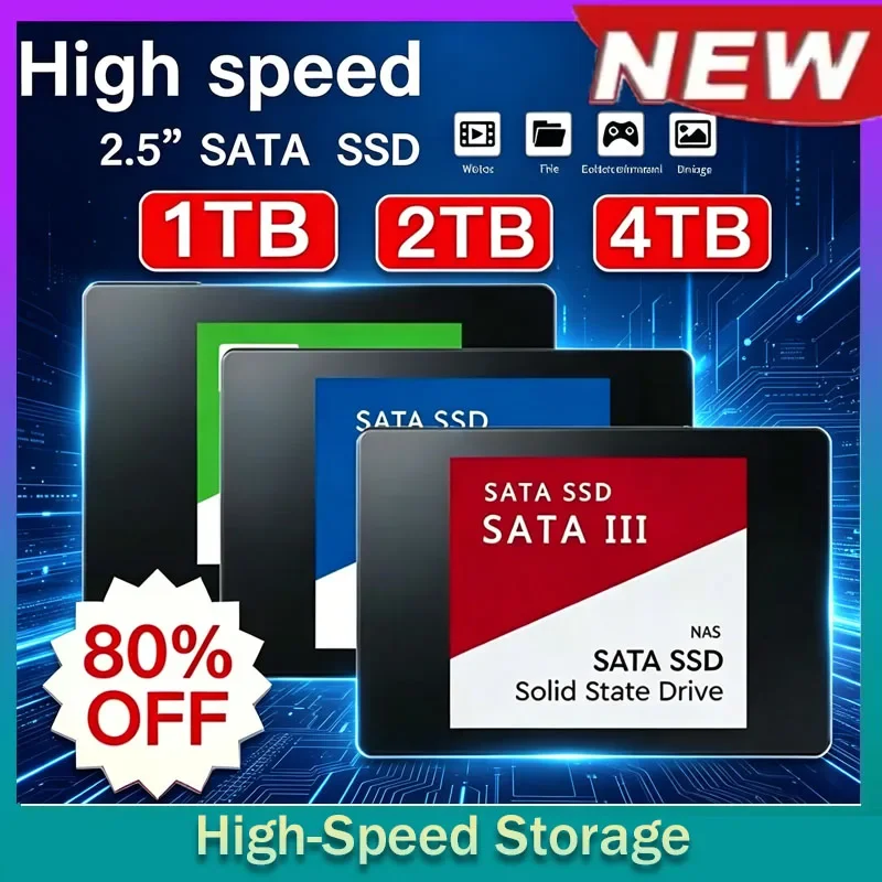 4TB Solid State Disk SSD High Speed 500G 1TB 2TB Internal HDD Hard Drive Sata3 2.5 Inch For Laptop Microcomputer Desktop