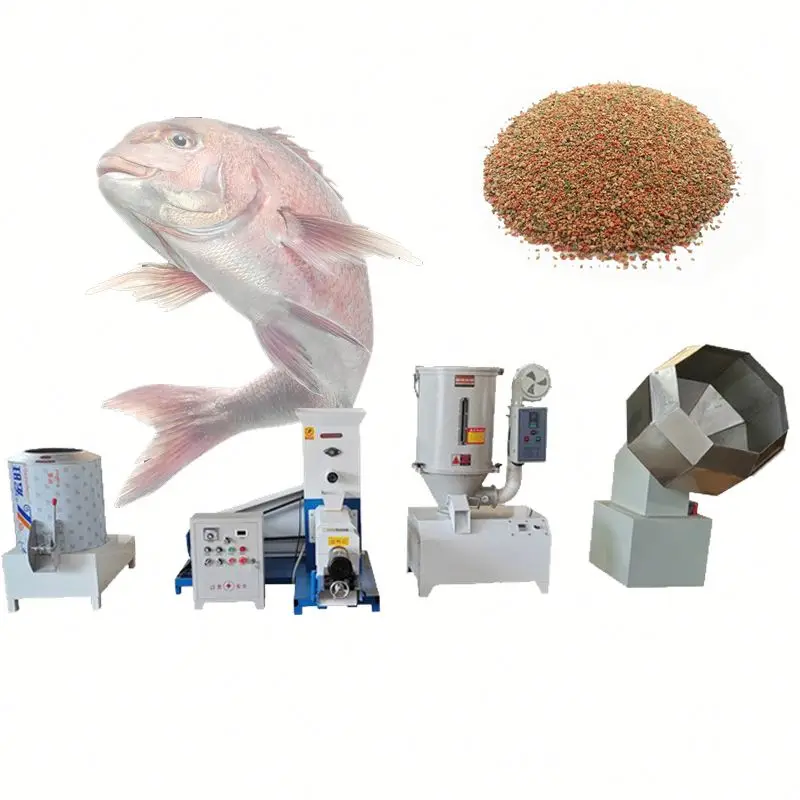 Animal Feed Production Line Fish Feed Pellet Machine Price Floating Fish Pellet Feed Making Line