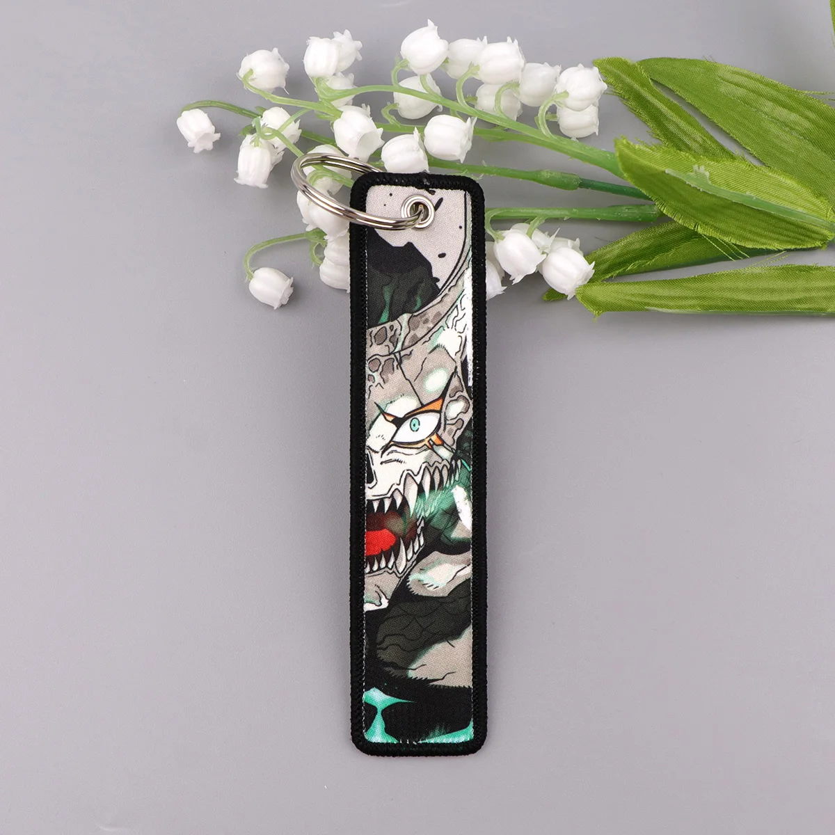 Anime 8, Stickerei-Schlüsselanhänger, Cartoon-Schlüsselanhänger, Schlüsselanhänger für Motorrad, Autos, Schlüsselhalter, Anhänger, Schmuck, Chaveiro, Freunde, Geschenk