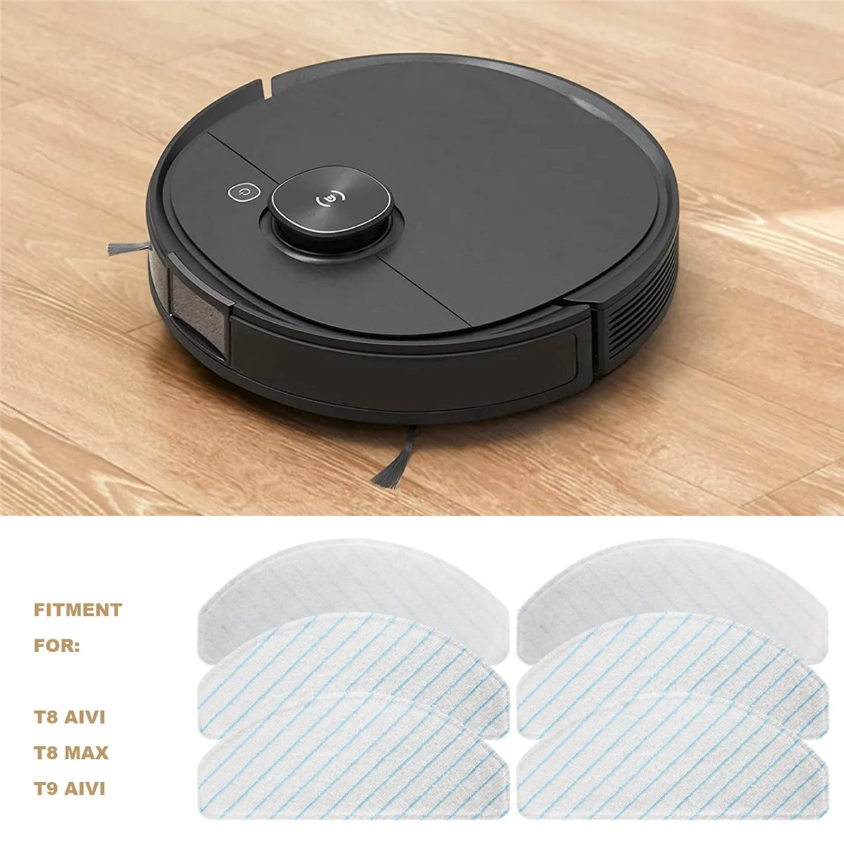 50 шт. одноразовые прочные тряпки для швабры Ecovacs Deebot OZMO T8 AIVI T8 Max T9 AIVI + детали для пылесоса