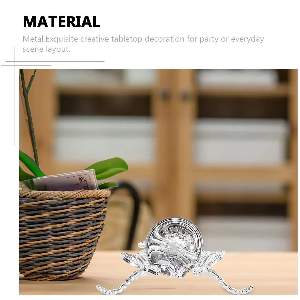 

1Pcs Metal Display Rack Decorative Crystal Ball Holder Delicate Adornment Home Office Storage Shelf Exquisite Metal Craft