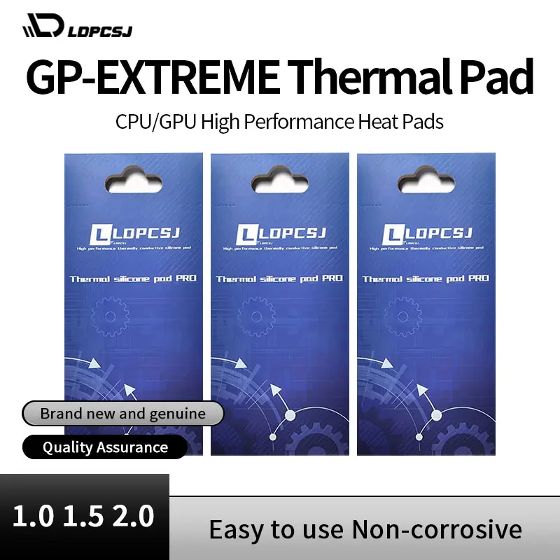 LDPCJ coussin thermique CPU/GPU carte graphique carte mère haute performance Pad Dissipation thermique tampon en Silicone multi-tailles