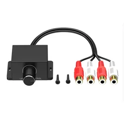 Car Audio Amplifier Bass RCA Level Remote Volume Control Knob LC-1 Universal Speakers Powered Subwoofer
