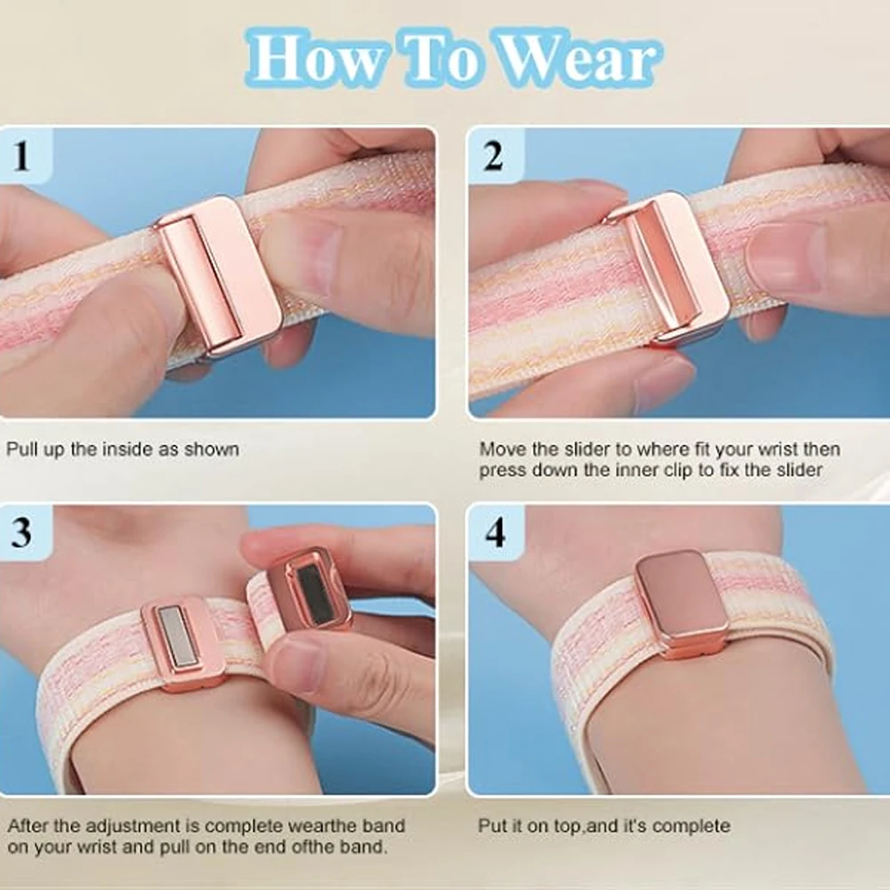 Straps for Apple watch 10 band 42mm 46mm 45mm 44mm 49mm 40 41mm Nylon Magnetic correa bracelet iWatch series 9 8 7 6 5 Ultra se