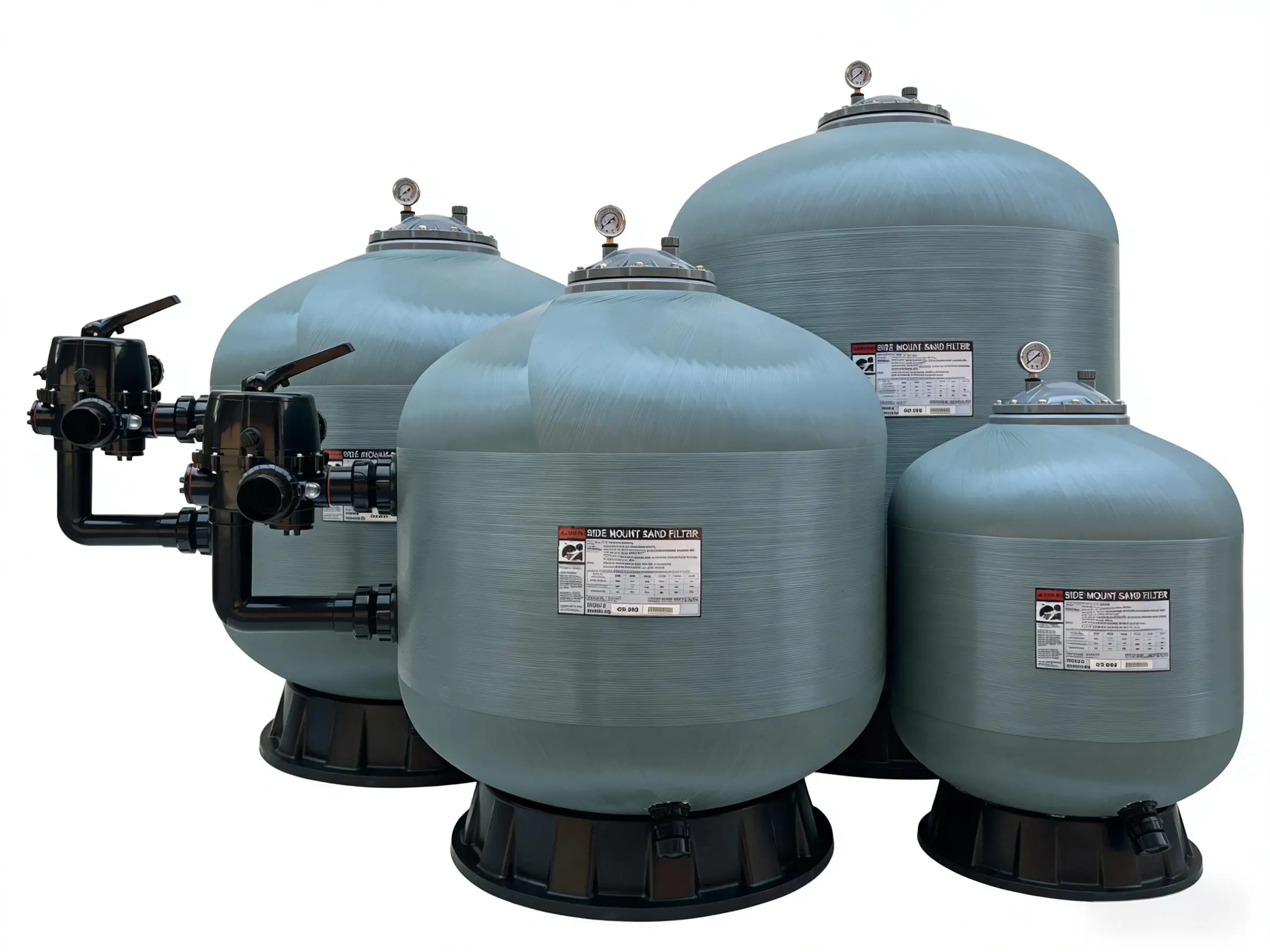 Glass Fiber Sand Filtration tank System for Swimming Pool Water Circulation, Cleaning, and Vacuum Suction view 5