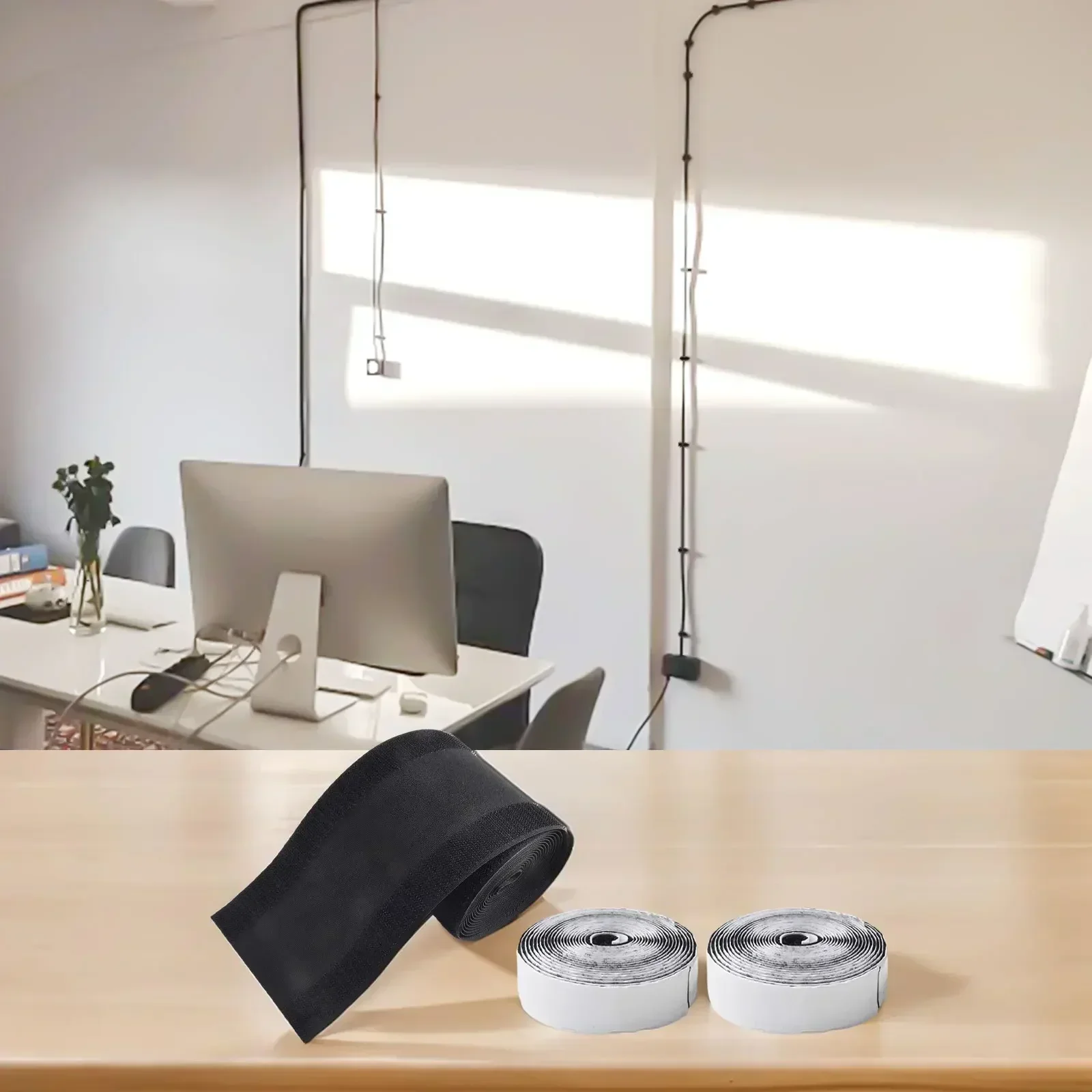 

Brand New Home Improvement Wire Covers Cable Protector 3 Meters Accessories Black Color Easy To Install Polyester