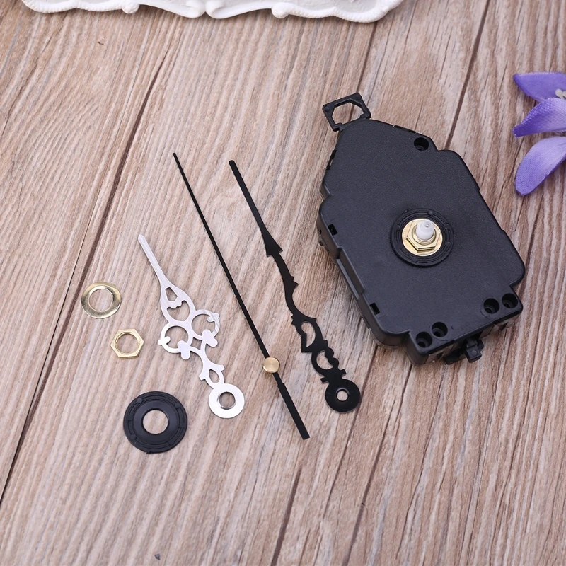 Silent Pendulum Type Quartz Clock Movement Mechanism with 3 Hands Motor DIY Replacement Repair Kit Accessory 87HA