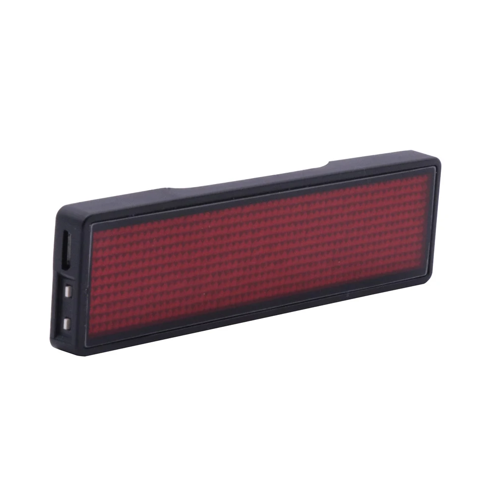 

Rechargeable Insignia Scrolling Message Board Multi-program Bluetooth LED Name Tag LED Name Badge LED Display Digital LED Badge