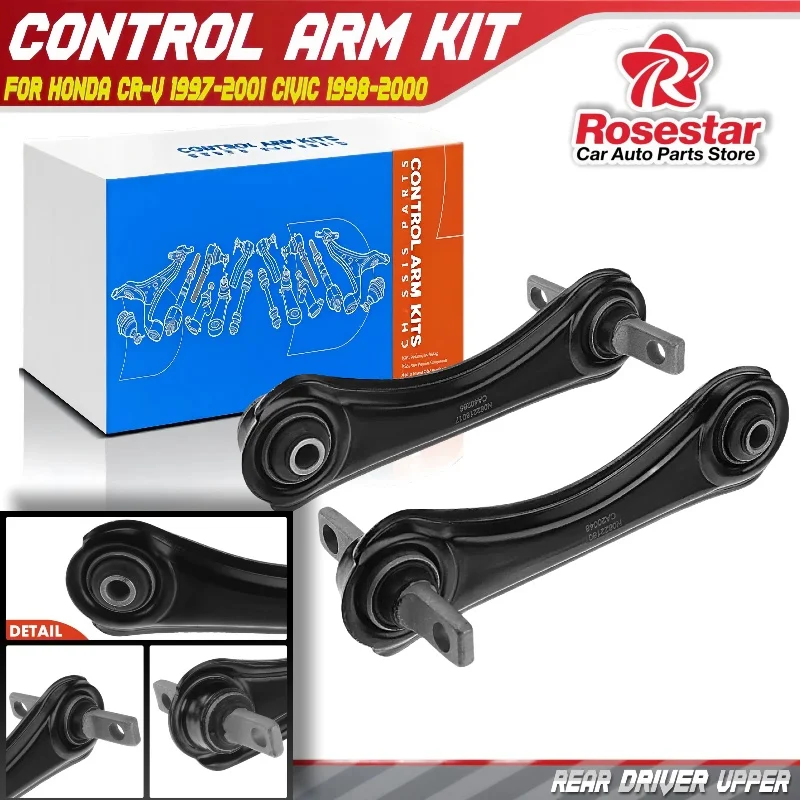 

Rosestar Rear Right & Left Upper Suspension Control Arm for Honda CR-V Civic 52390-SR3-A00, 52390-SR3-000, 52390-SR0-A00