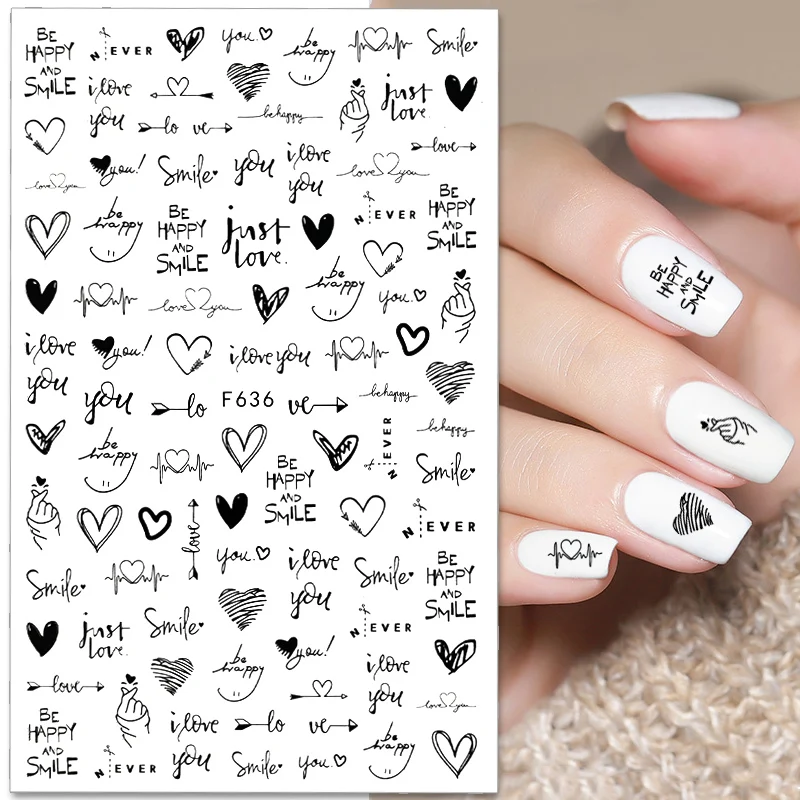 1PCS Animation Kawaii Cute Panda Nail Childlike Nail Stickers Colorful Animals Series New Nail Art Tattoo Design Manicure Decals