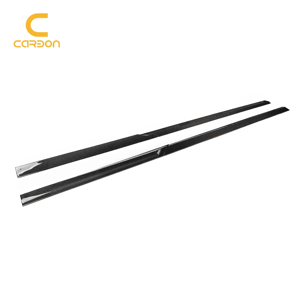 2Pcs Car Side Skirt Extension FD Style For Mercedes Benz W213 Carbon Fiber Side Skirt Decoration Auto side skirt Accessories