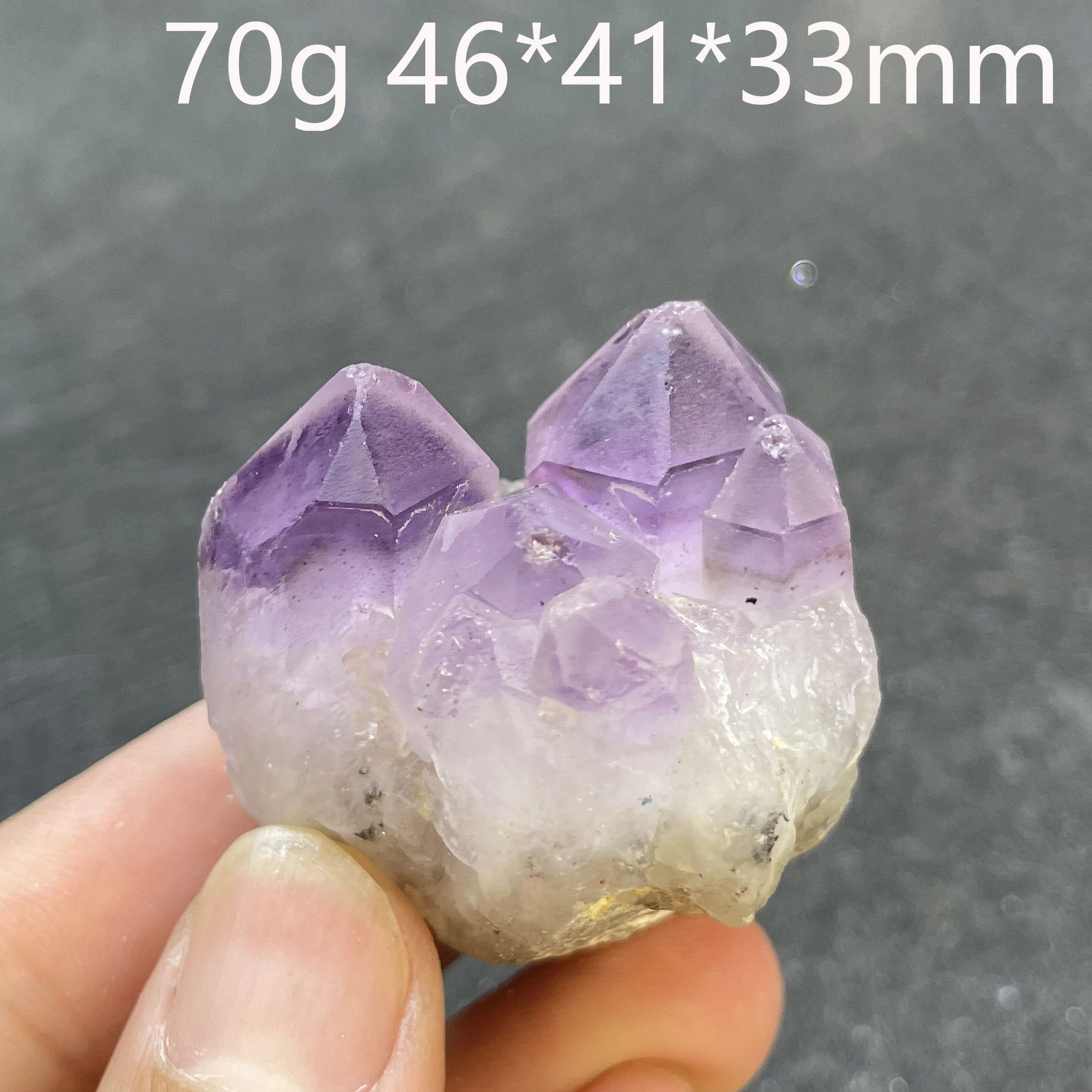 Natural Stone Amethyst Skeletal Crystal Mineral Specimen Quartz Cluster Raw Rock Decoration Rough Polished Healing