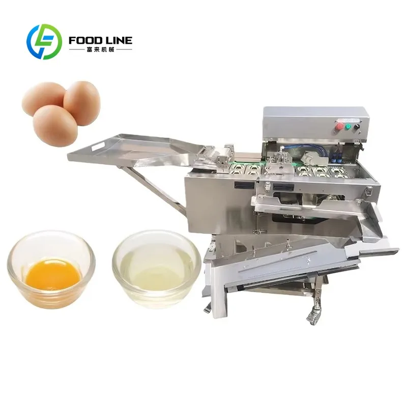 Custom 4-Row Automatic Egg Breaking Separator Machine High Capacity 5500-11000 Eggs Per Hour Liquid Egg Yolk White Extractor