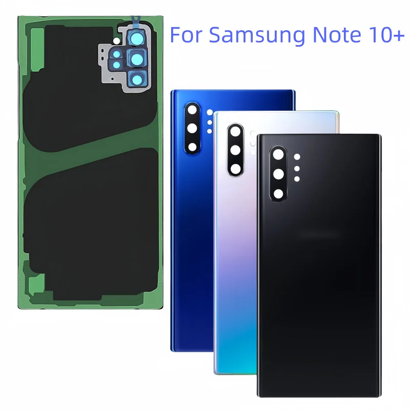 

For Samsung Galaxy Note 10+ SM-N975F SM-N975U SM-N975U1 SM-N975N SCV45 Housing Middle Frame+Battery Back Cover With Camera Lens