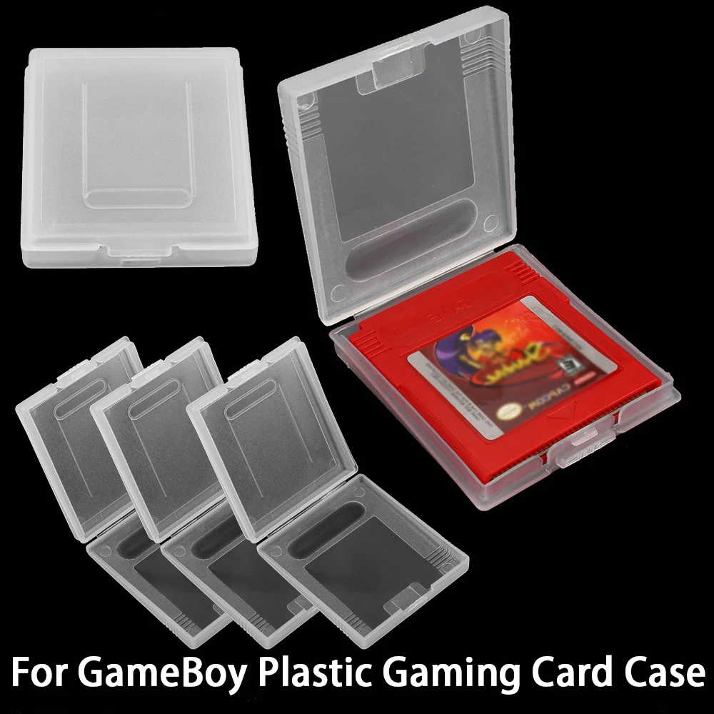 Clear Protective Game Cartridge Case Storage Box for Nintendo Gameboy GBC GB GBP Protector Holder Cover Shell Plastic Cases Game