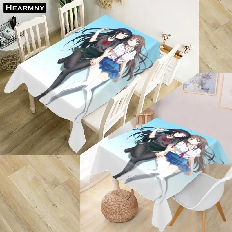 New Arrival Custom Accel World Anime Tablecloth Kitchen Dining Table Decorations Home Rectangular Kids Party Table Covers