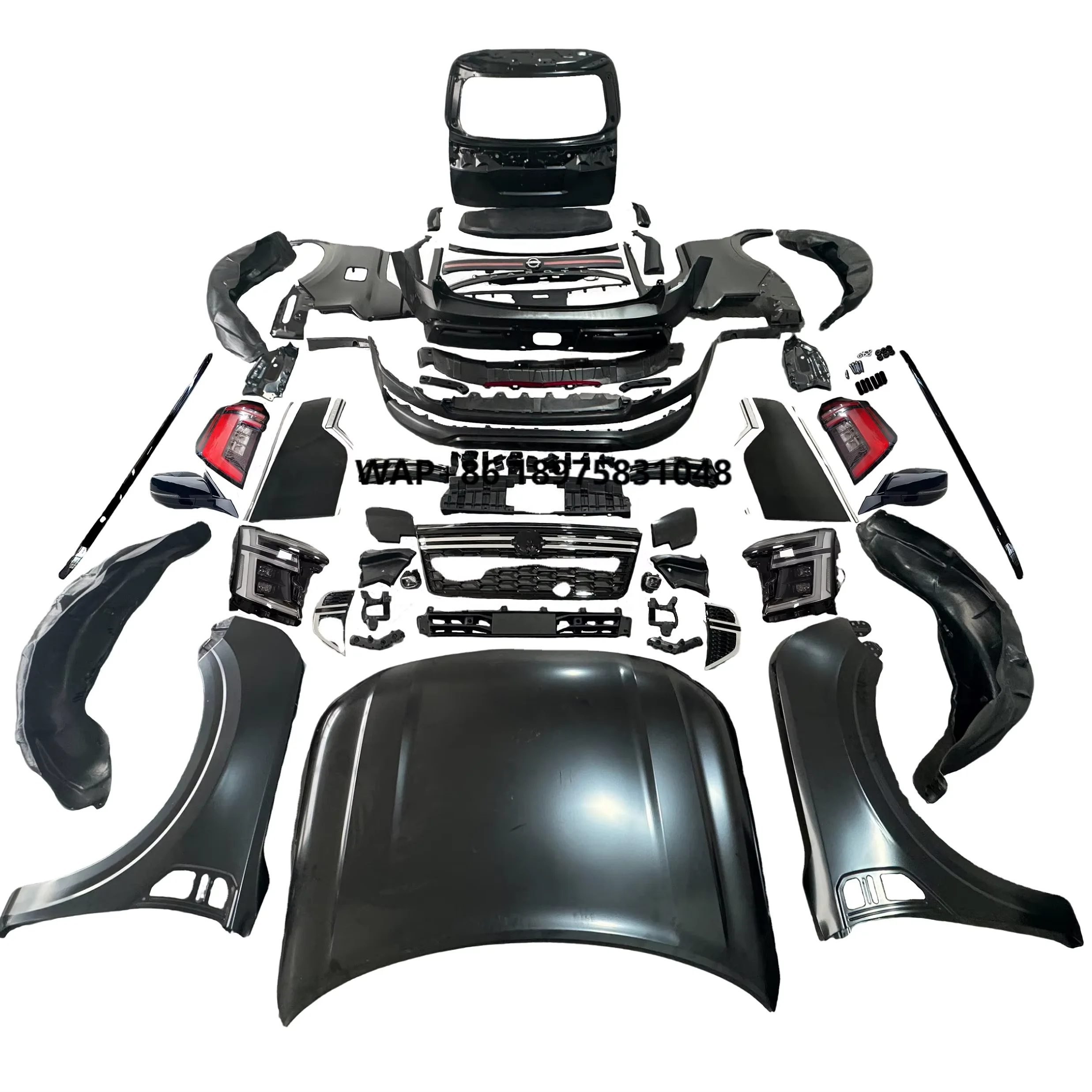 New Arrival Bodykit for Patrol Y62 to Y63 Old to New 2025 Style Hood Front Bumper Led Headlights Taillights Play and Plug