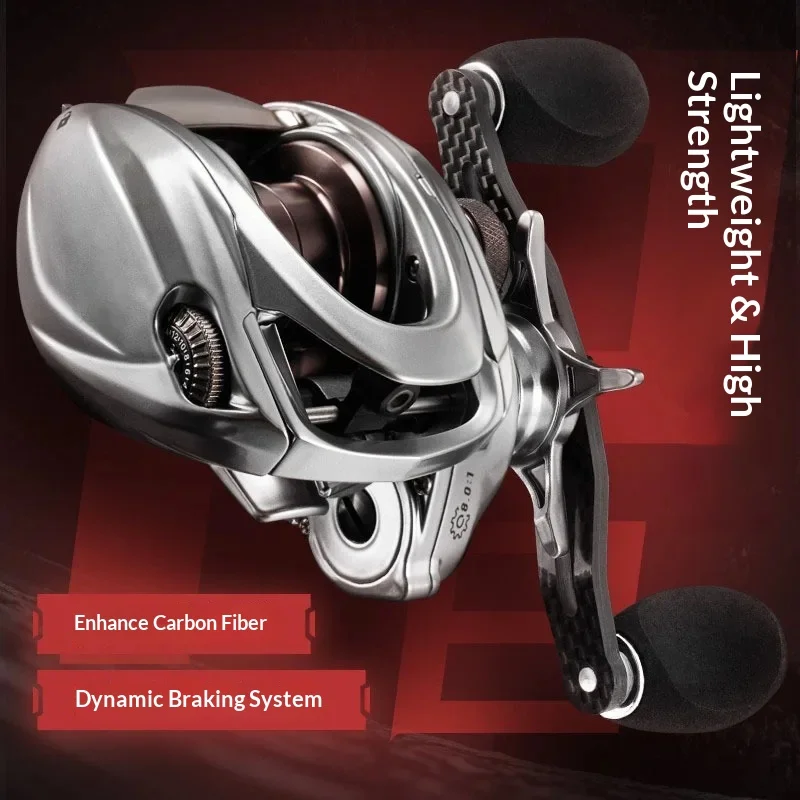 mulinello-da-baitcasting-takuma-p8-versatile-ultraleggero-in-fibra-di-carbonio-resistente-con-freno-dinamico-ibs-anti-nido-d'ape-per-lanci-lunghi-e-micro-game-snakehead