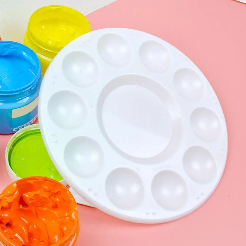 

Портативная Палетка красок антипригарная круглая Палетка красок для художников студентов Набор для творчества 2 легко моющиеся для акварели